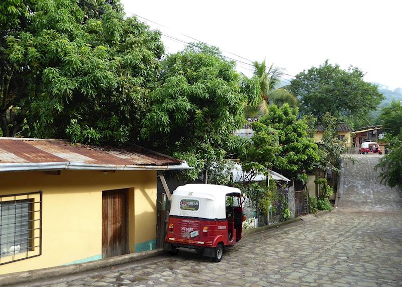 Quiet street in Copán