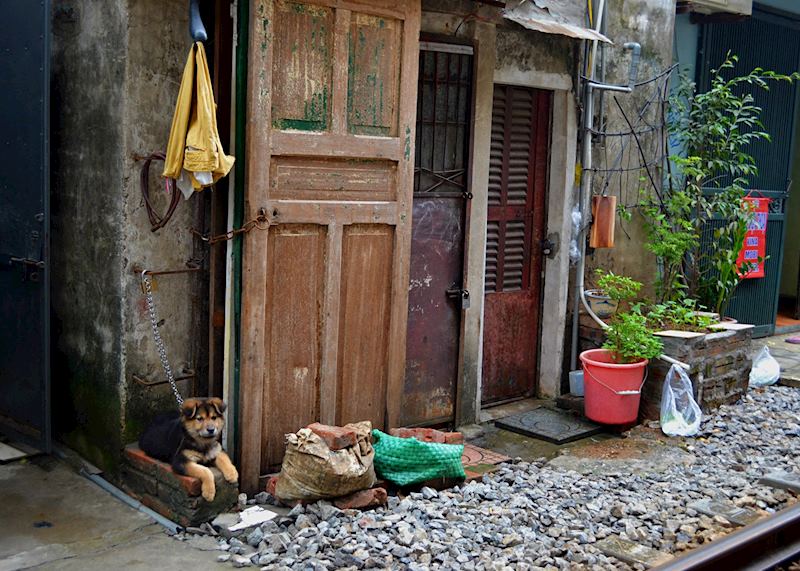 Next to the railway, Hanoi