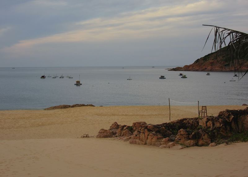 Private beach at the Avani Hotel