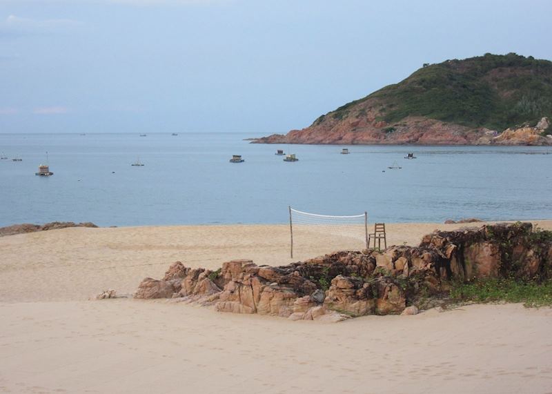 Private beach at the Avani Hotel