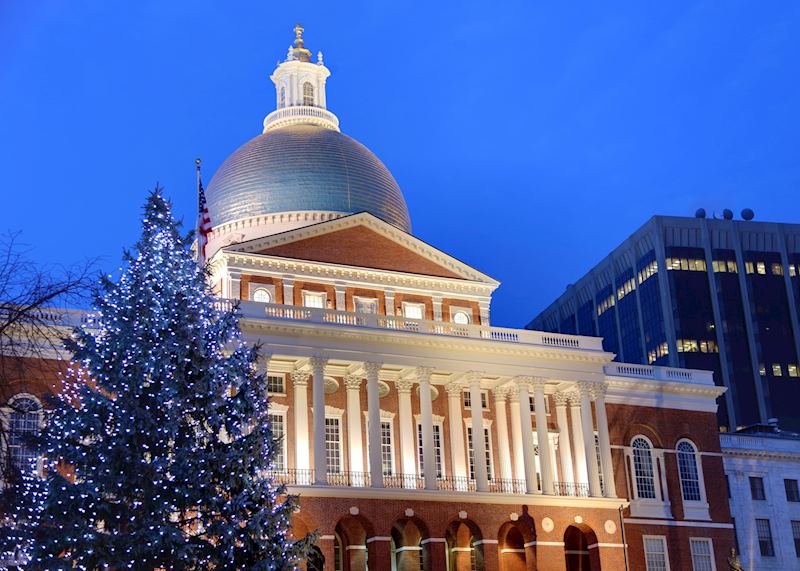Old State House at night, Boston