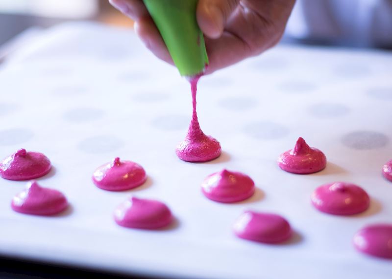 Macaron making, Paris