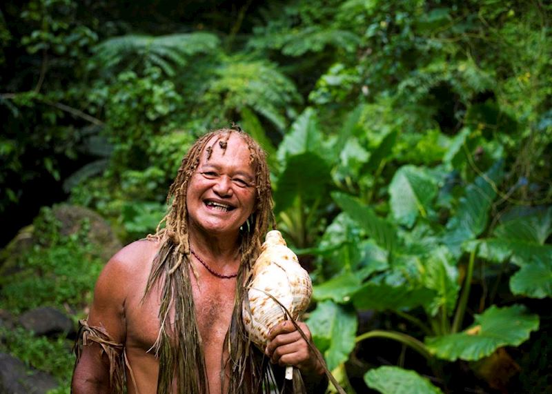 Walking with Pa, Rarotonga, Cook Islands