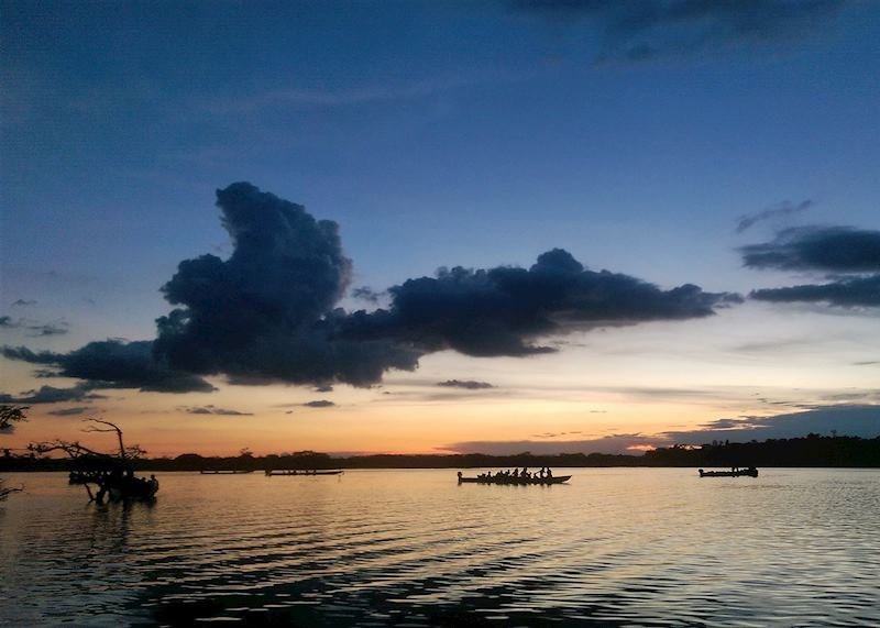 Sunset over the Amazon, Ecuador