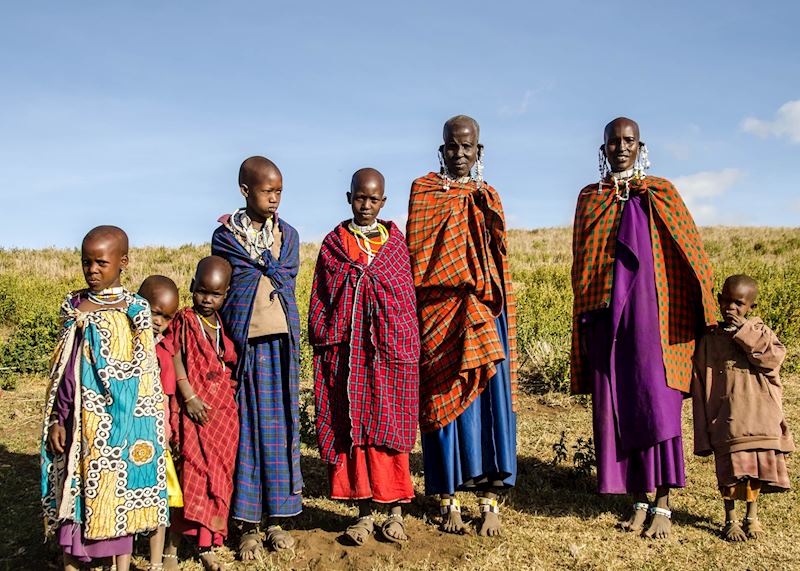 Maasai family in Tanzania