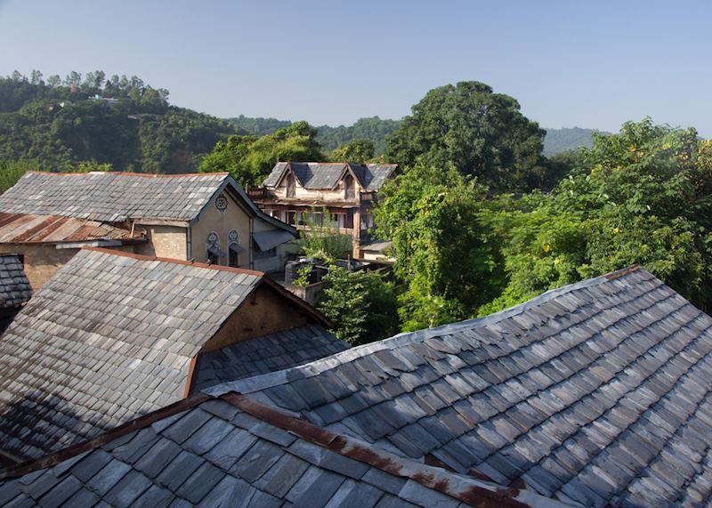 View from an upper floor at Chateau Garli