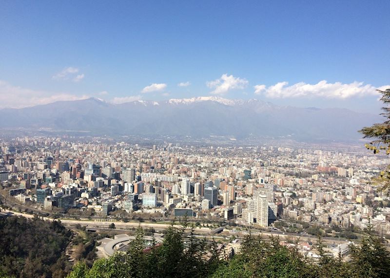 View from Cerro San Cristobal, Santiago