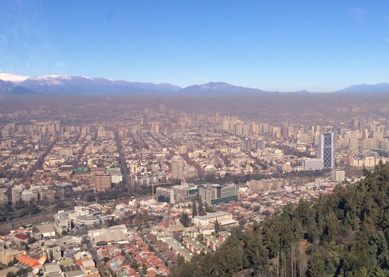 View from Cerro San Cristobal - Santiago