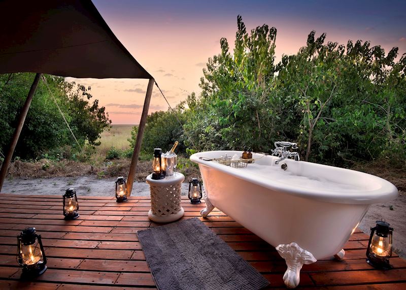 Honeymoon tent at Linyanti Bush Camp