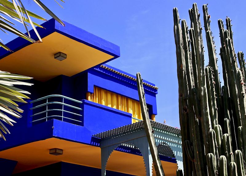 Vibrant Berber museum at the Majorelle Gardens
