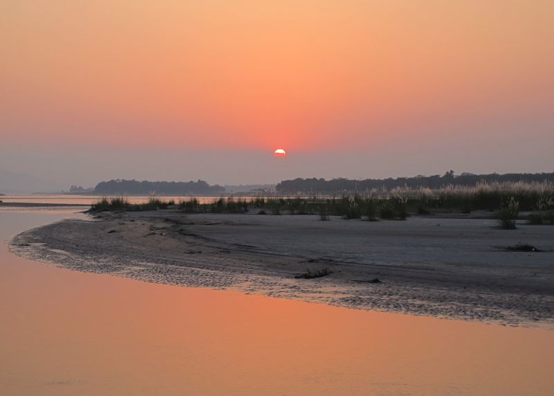 Sunset in Chitwan National Park