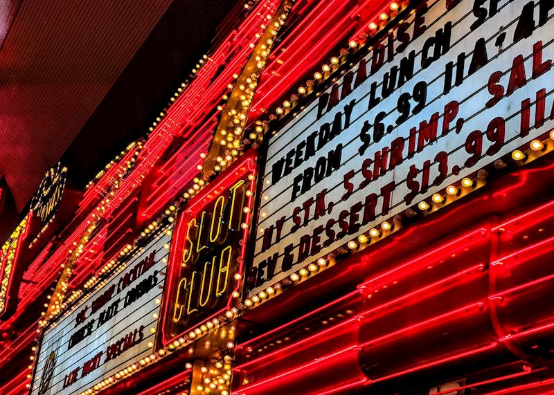 Fremont Street Slot Club sign