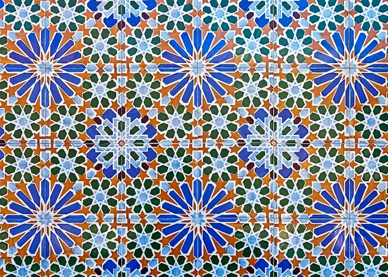 Mosaic of painted tile, Lisbon