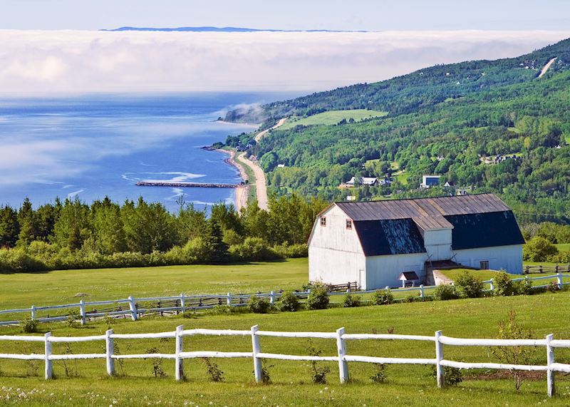 Overlooking Saint Irenee, near Baie St Paul