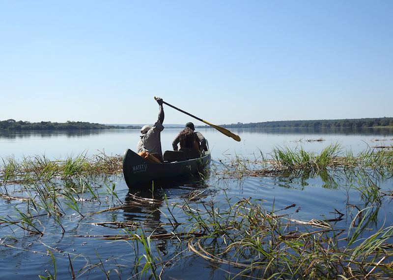 Canoeing on the Zambezi River, Zimbabwe