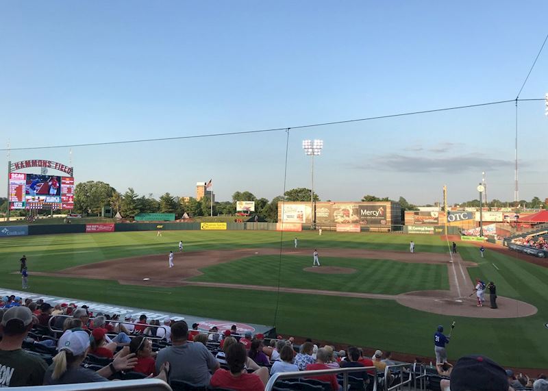 Watching the Springfield Cardinals at Hammons Field