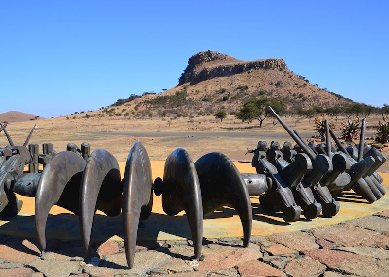 Zulu memorial at Islandlwana