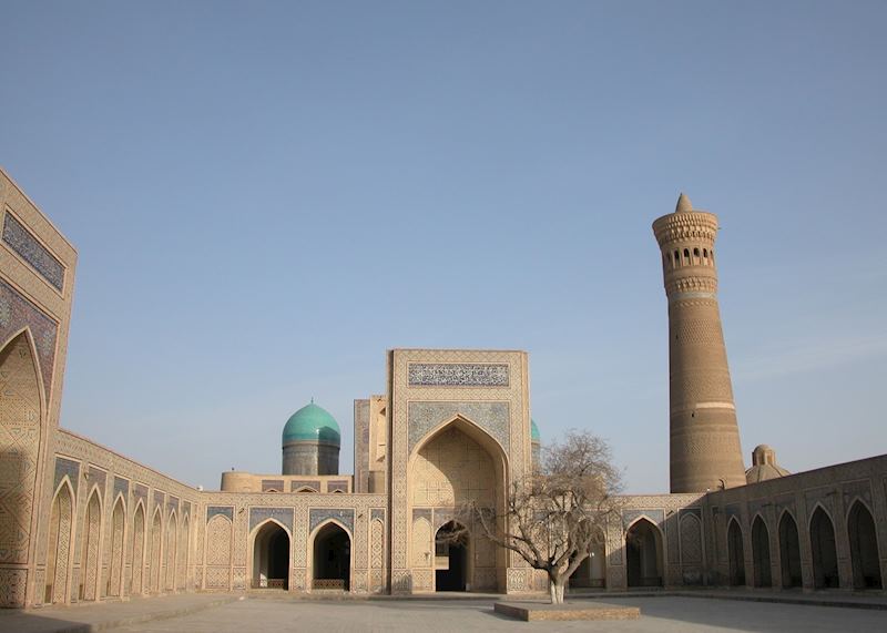The Kalon Minaret from inside the Kalon Mosque