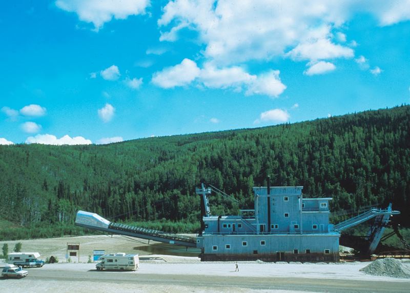Gold dredge near Dawson City