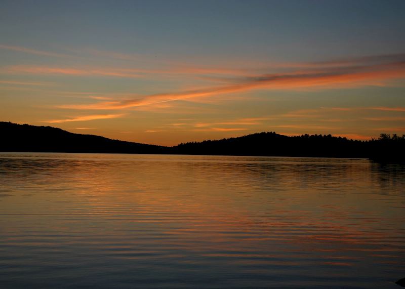 Sunset at Algonquin Provincial Park, Canada