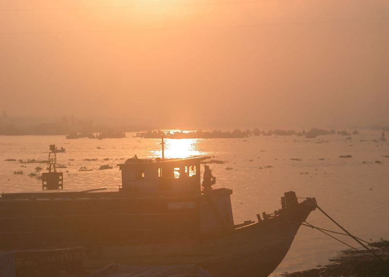 Mekong Delta sunset, Chau Doc