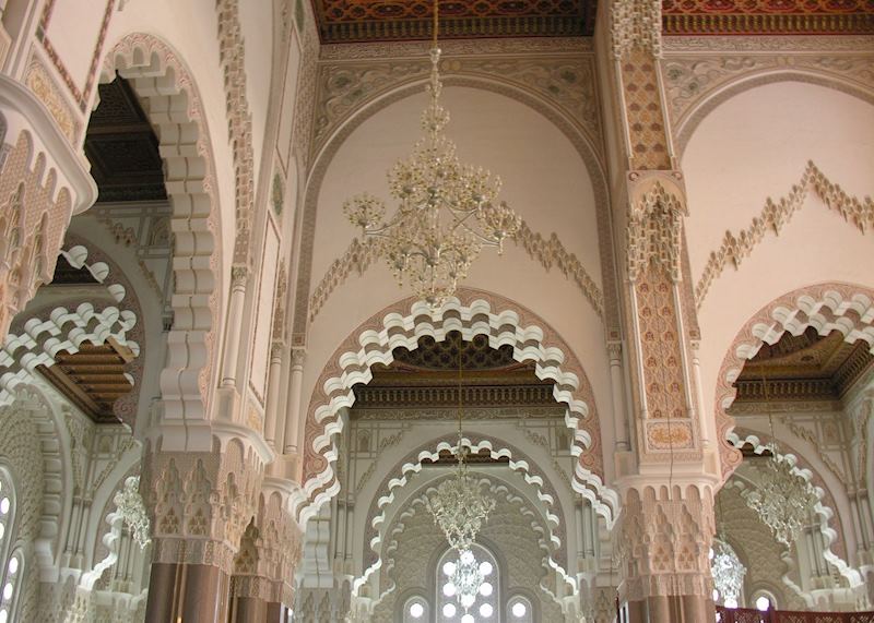 Inside the Hassan II Mosque, Casablanca