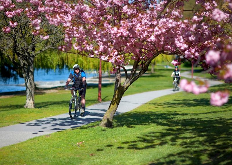 Biking around Lake Wakatipu