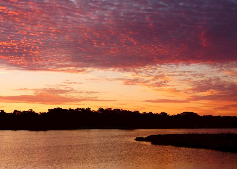 Sunset at Pousada Caiman