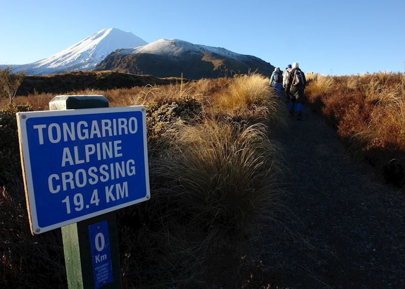 Tongariro Alpine Crossing sign