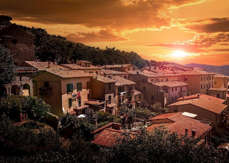 Sunset over Cortona, Cortona