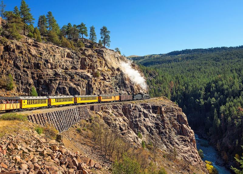Durango and Silverton historic steam train