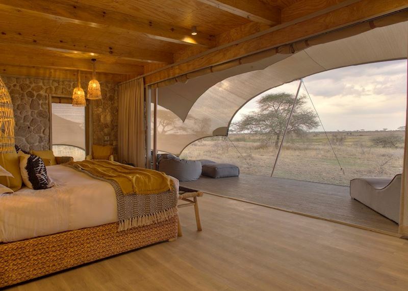 Luxury tent, Namiri Plains, Serengeti National Park