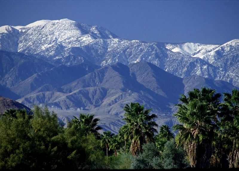 Snow-capped mountains in San Jacinto, Palm Springs