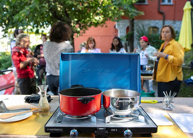 Risotto cooking station