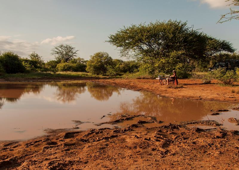 Sundowner drinks, Tsavo Mbulia Conservancy, Tsavo Mbulia Conservancy