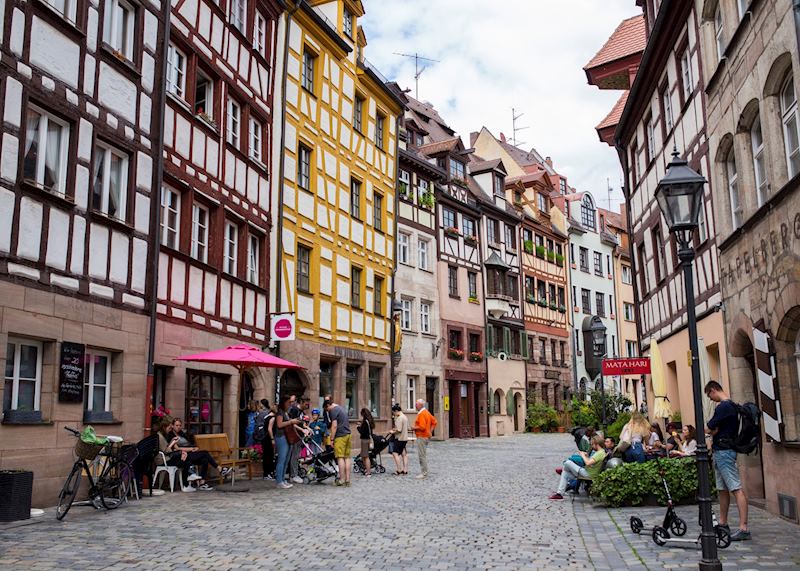 Nuremberg's painted street, Weissgerbergasse