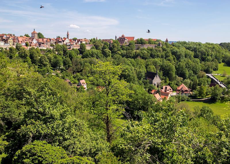 Rothenburg city wall views