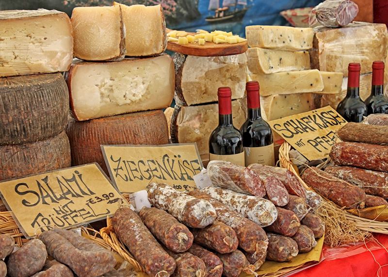 Traditional food market, Regensburg
