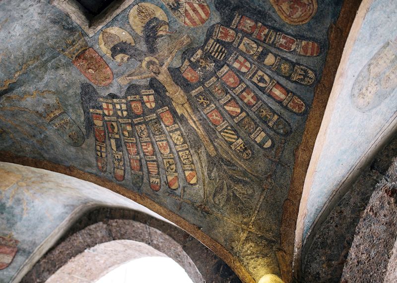 Medieval paintwork
