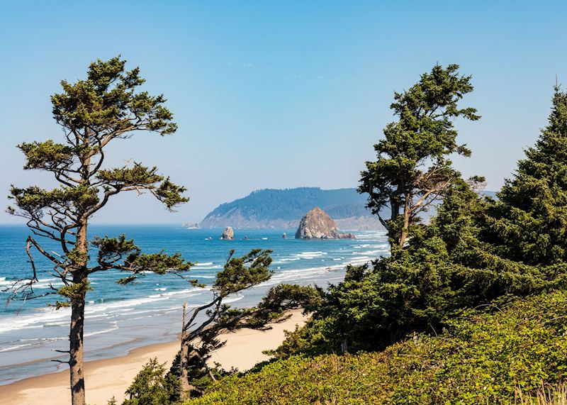 Haystack Rock and Cannon Beach, Oregon