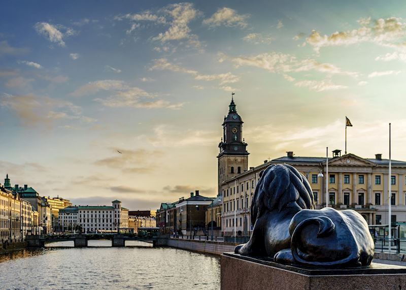 View from Brunnsparken in Gothenburg