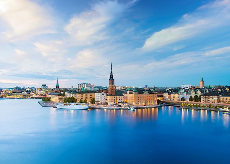 Riddarholmen and Gamla Stan skyline in Stockholm
