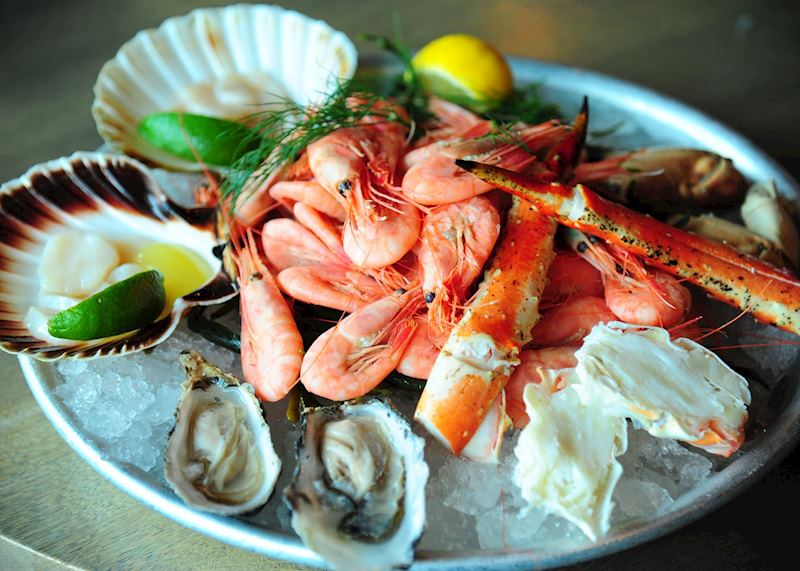 Shrimp and oysters