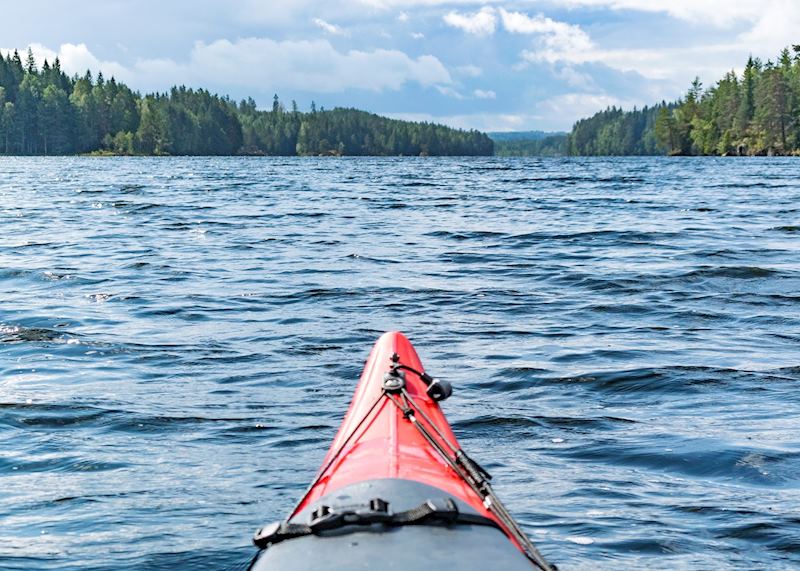 Exploring the Lule River by kayak