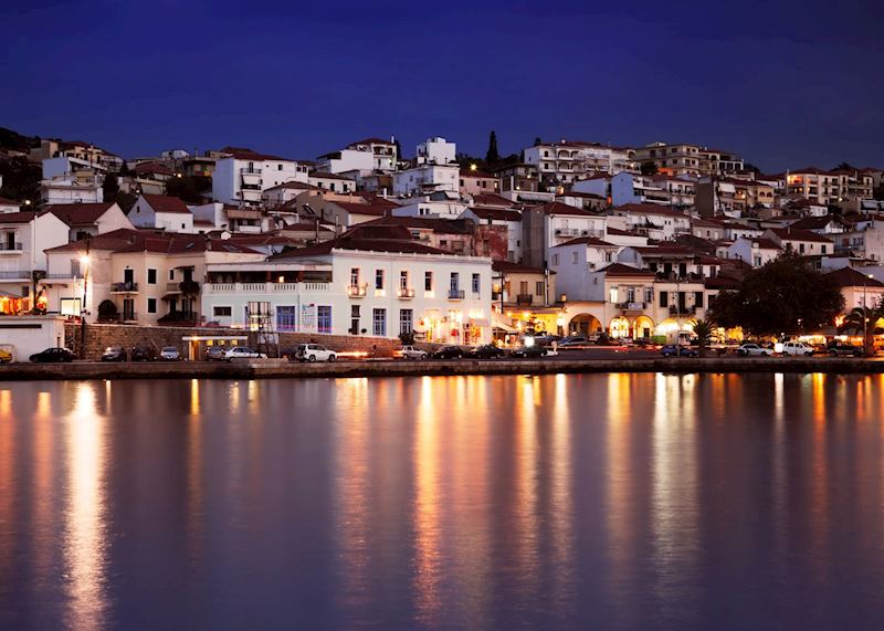 Waterfront in the evening, Pylos