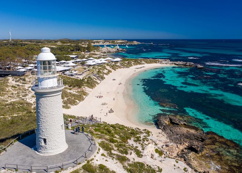 Pinky Beach and Bathurst Lighthouse, Rottnest Island