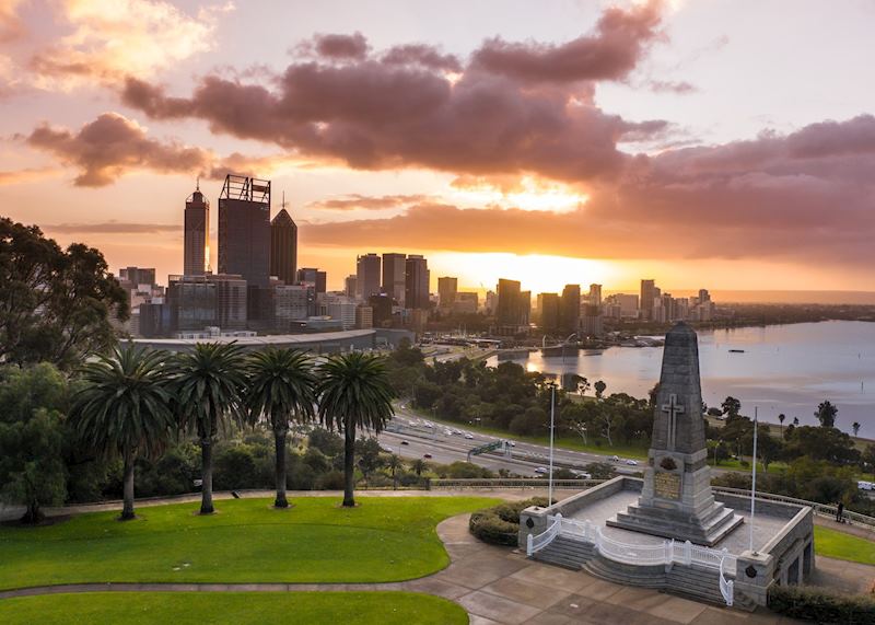 War Memorial in Kings Park looking over Perth