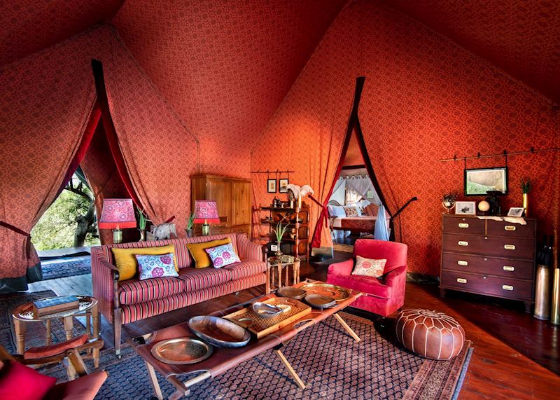 Jack’s Camp – Guest Tent Sitting Area