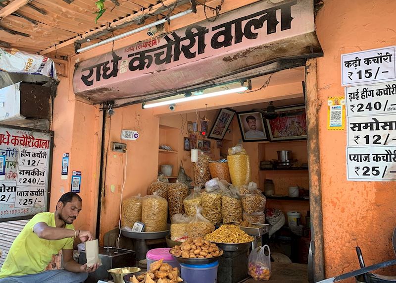 Local delicacies in Jaipur