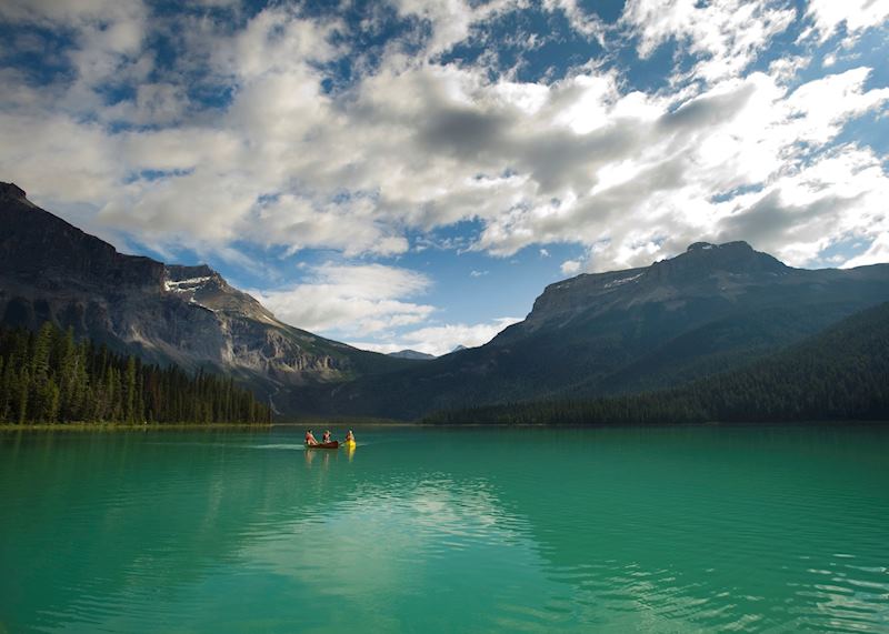 Canoe on Emerald Lake, Yoho National Park